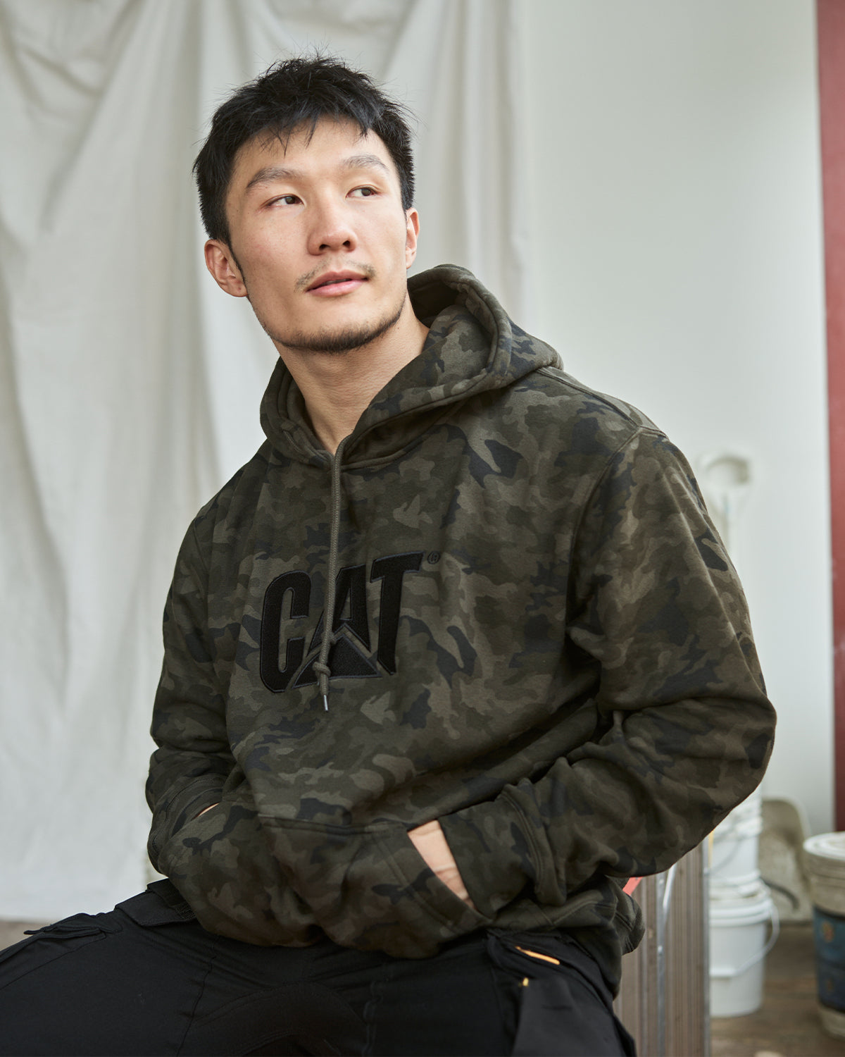 Cat Workwear Cat Hoodie Mens Caterpillar Shirts For Men