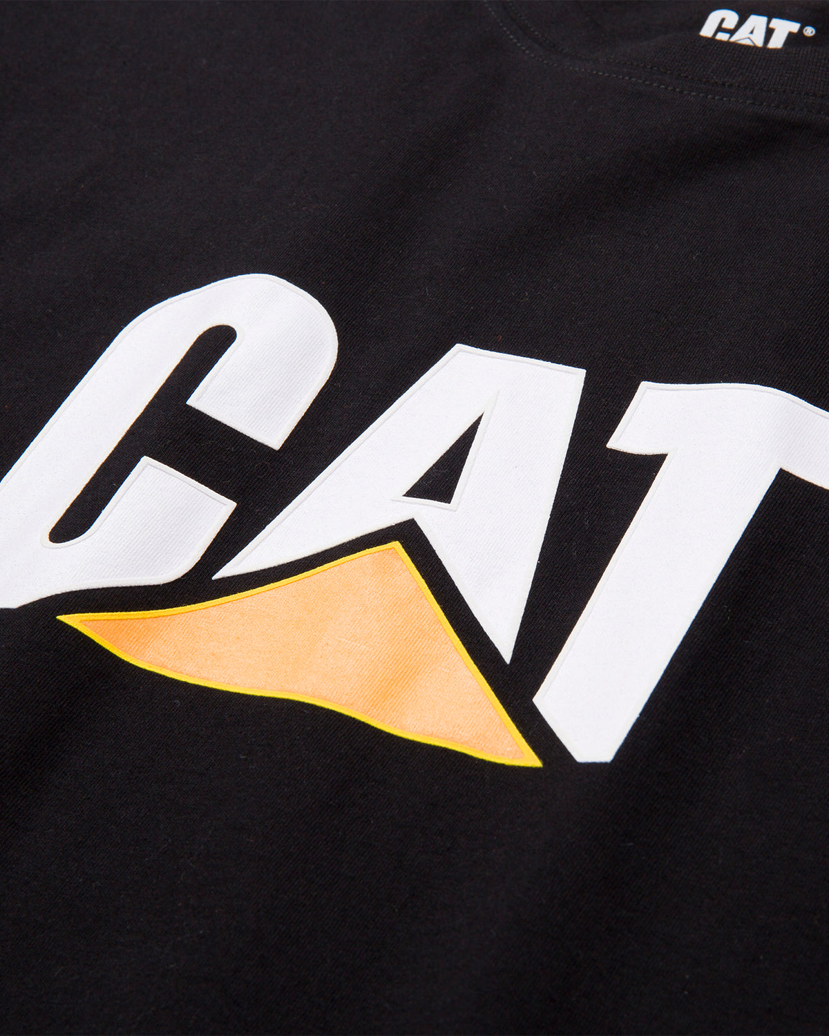 CAT Workwear Men's Trademark Logo T-Shirt Black Logo