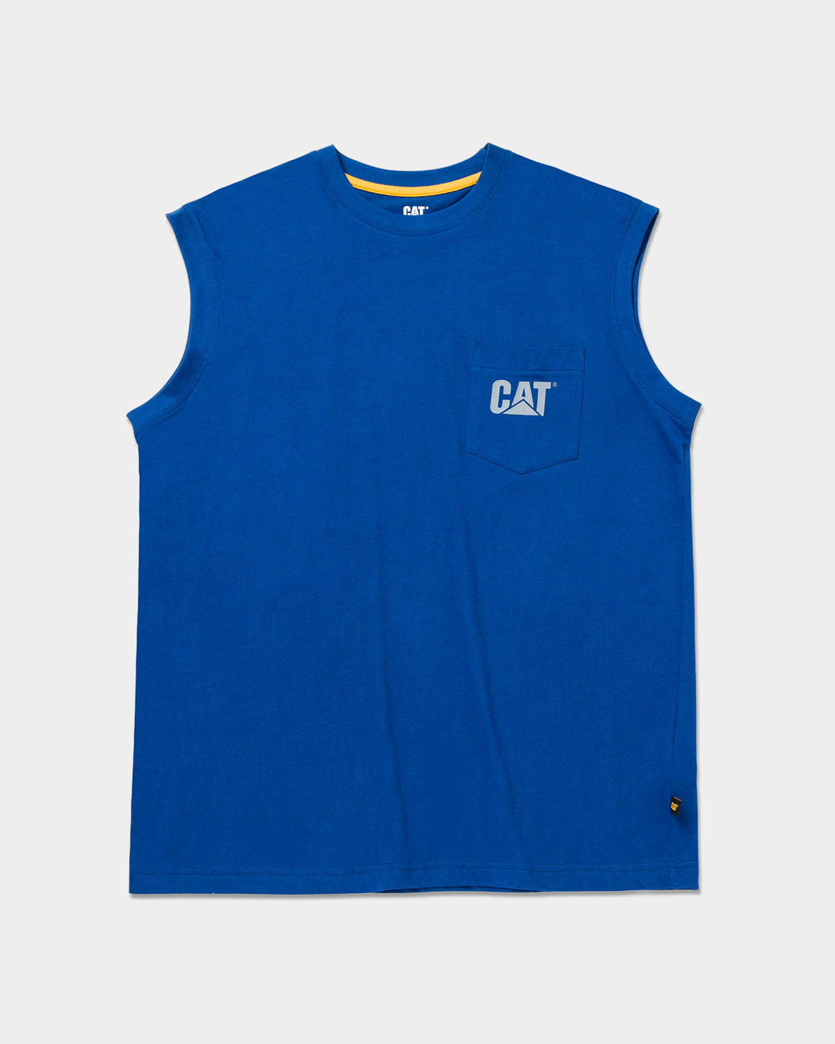 Men's Trademark Sleeveless Pocket Tee | CAT® WORKWEAR Men's Trademark Sleeveless Pocket Tee | CAT® WORKWEAR