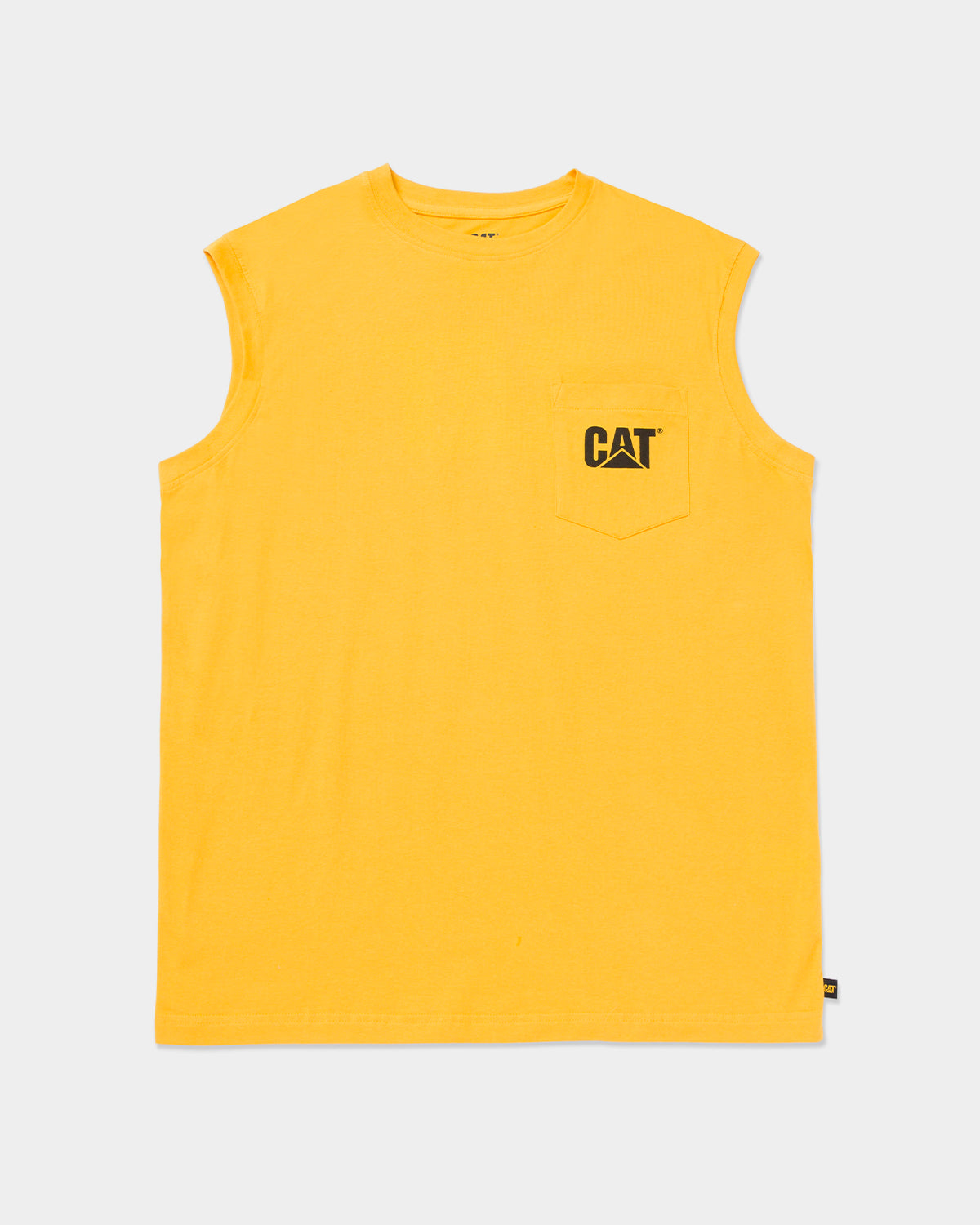 Men's Trademark Sleeveless Pocket Tee | CAT® WORKWEAR Men's Trademark Sleeveless Pocket Tee | CAT® WORKWEAR