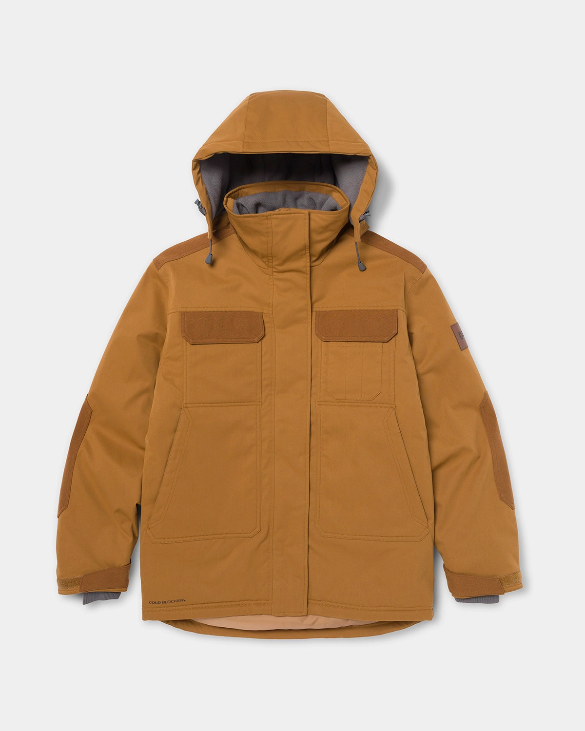 CAT workwear men's tradesman utility jacket in bronze front view