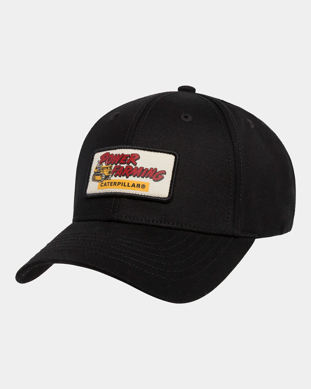 CAT workwear unisex power farming ball cap black front