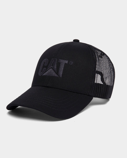 Men's Raised Logo Hat Black