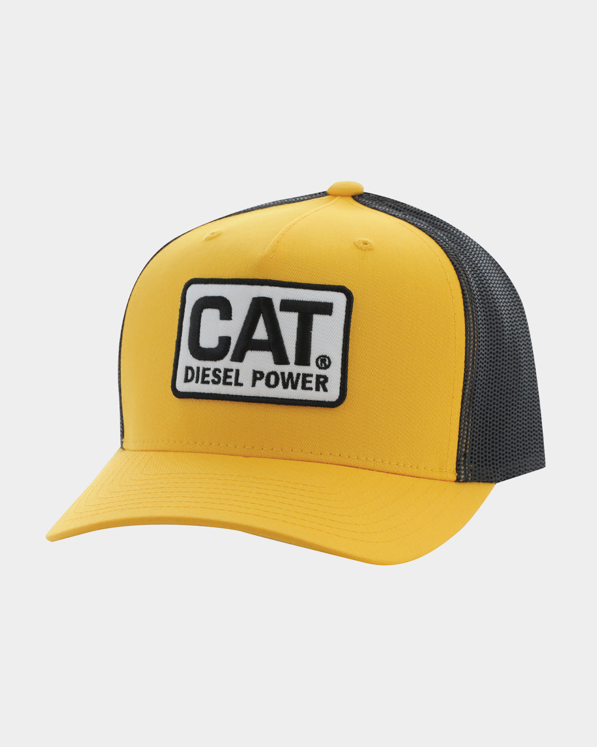 Retro Diesel Power Trucker Cap Yellow Front