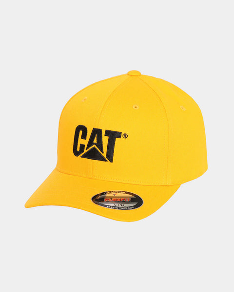 Cappello da lavoro FlexFit Caterpillar CAT da uomo toppa logo nero 1090040 Cappello da lavoro FlexFit Caterpillar CAT da uomo toppa logo nero 1090040