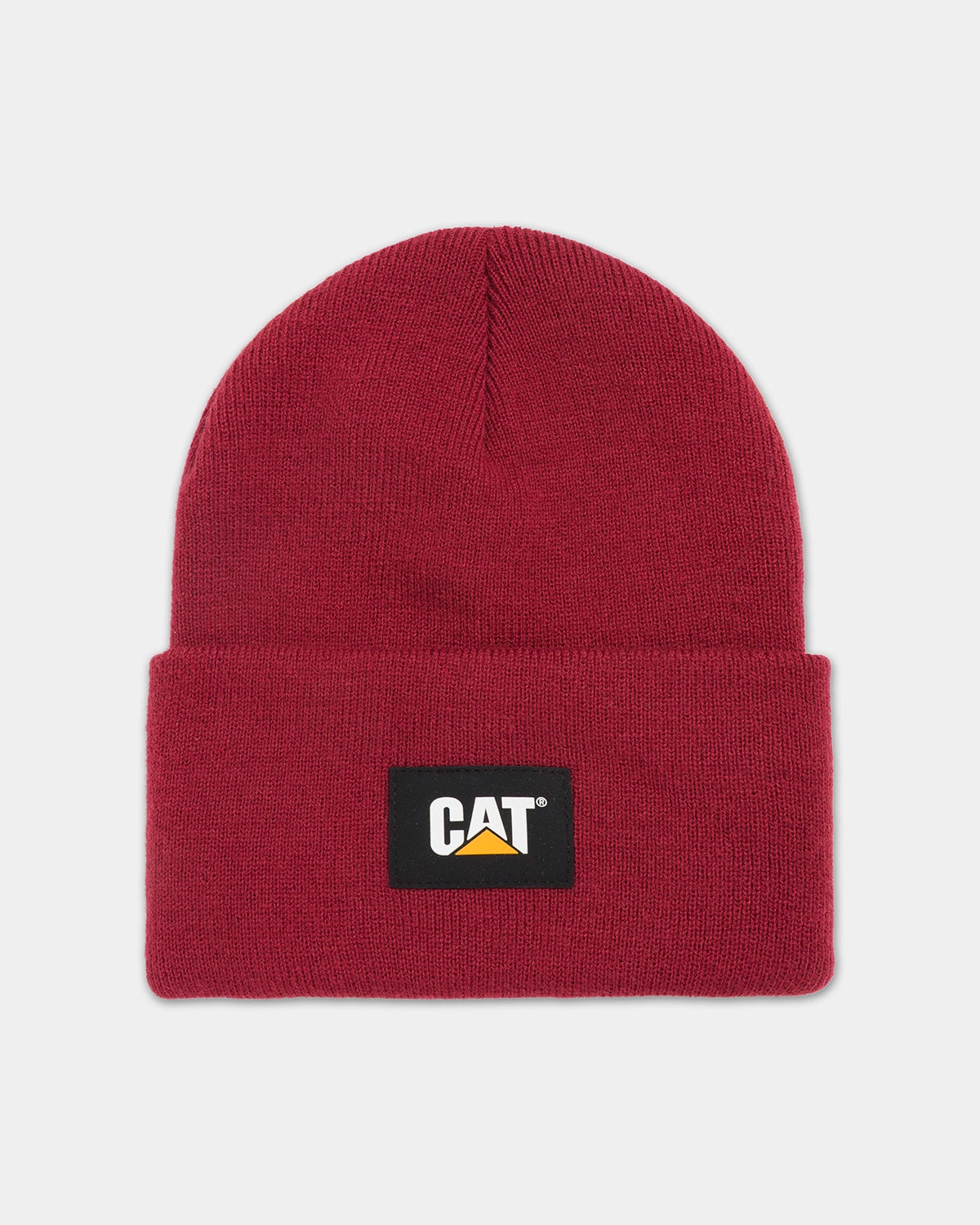 Cat workwear cat label cuff beanie brick