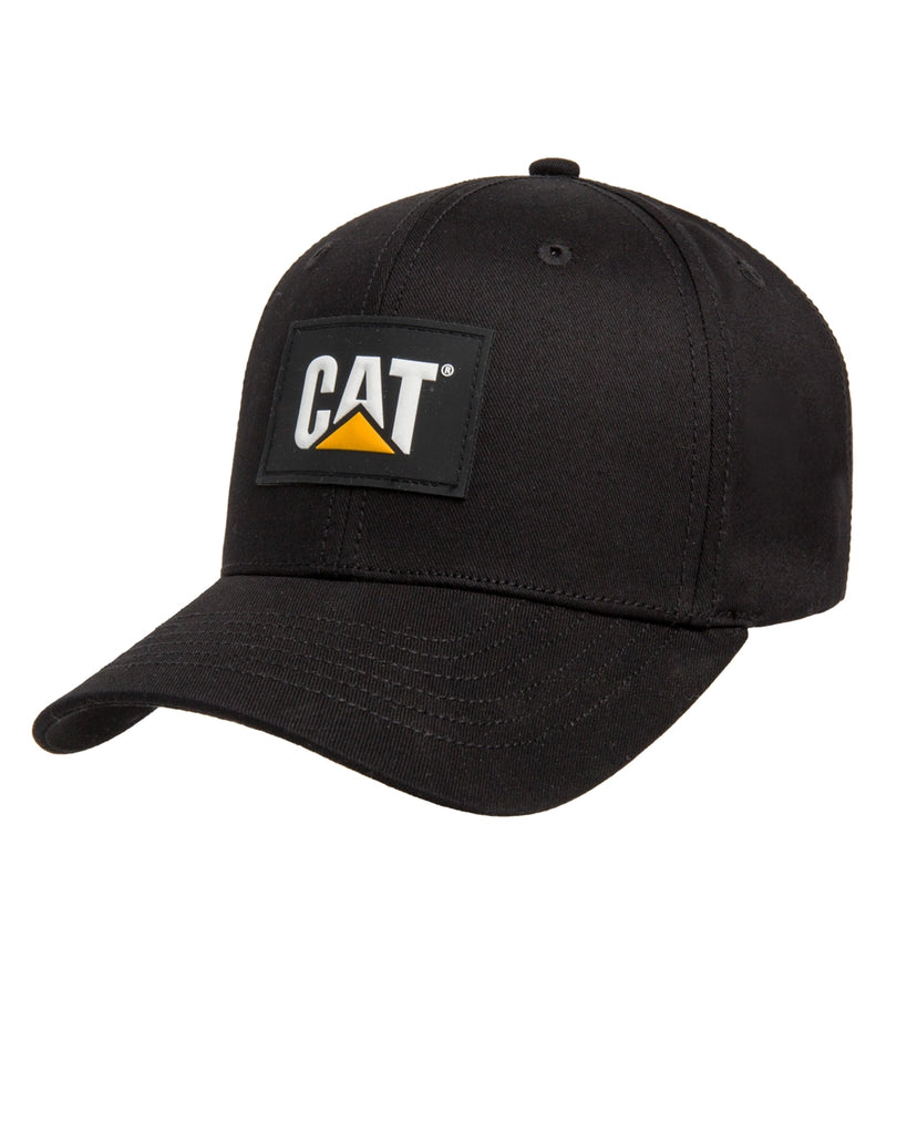 CAT Workwear Unisex Cat Patch Hat Black Front