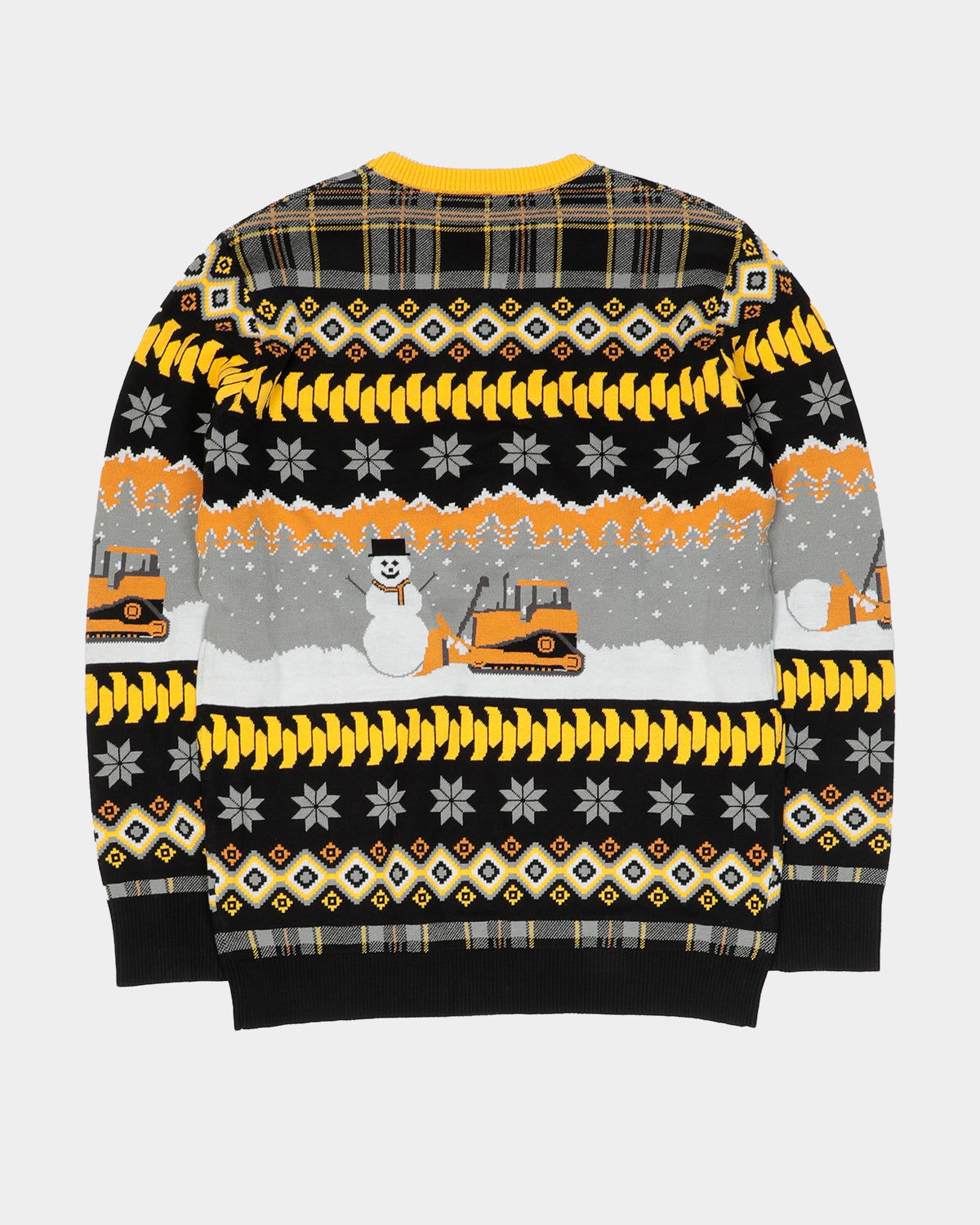 Cat Workwear Unisex CAT Snowdozer Holiday Sweater Black Back