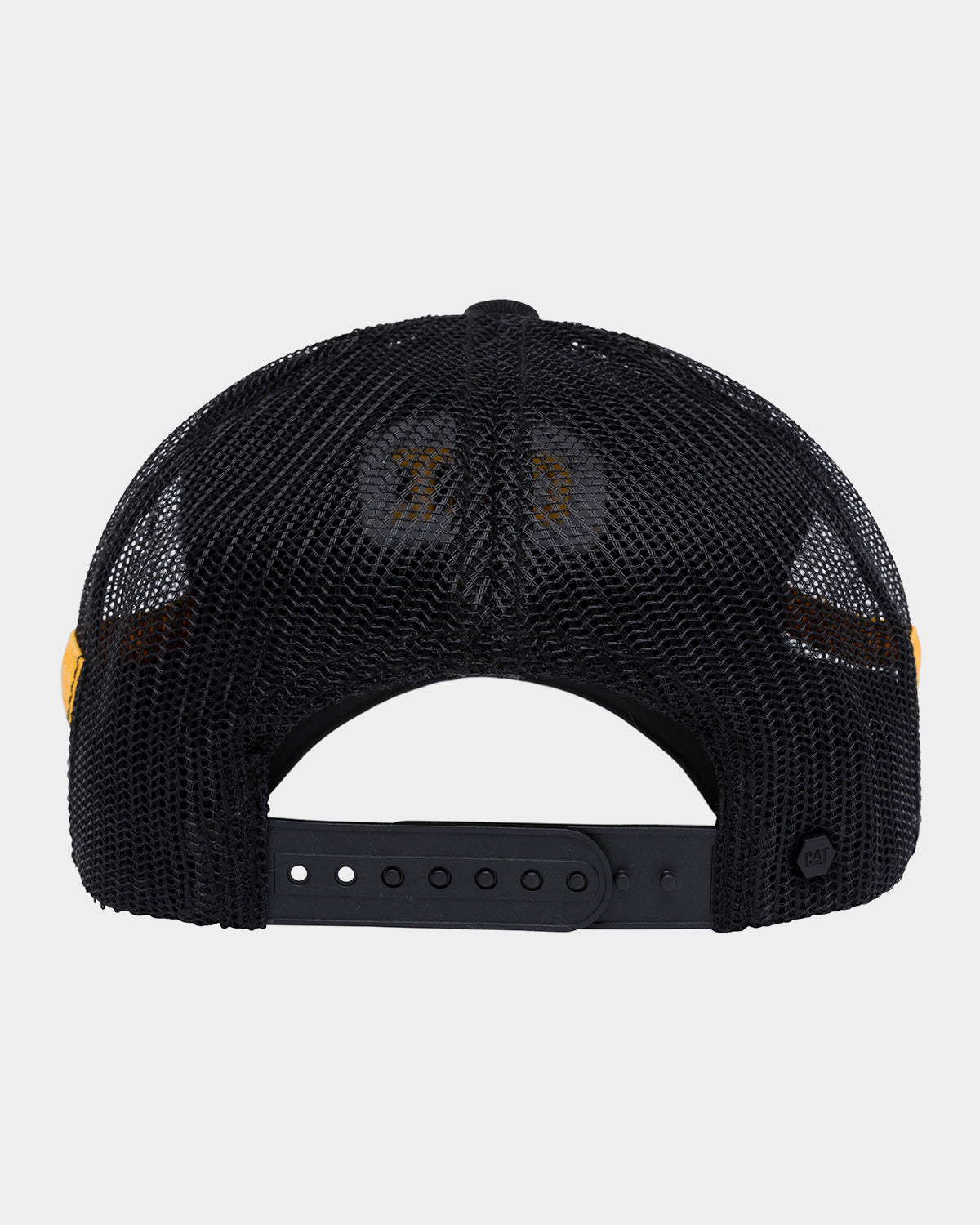 Cat workwear unisex retro patch cap black back