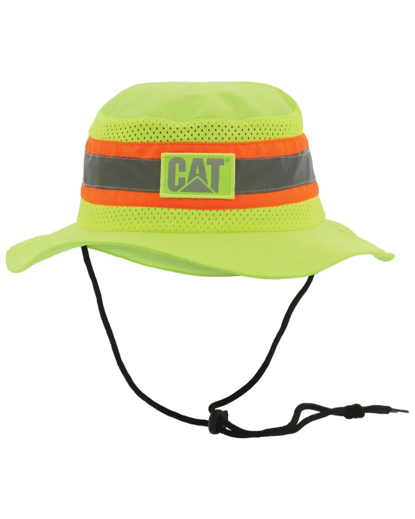 CAT Workwear Unisex Safety Safari Bucket Hat Hi-Vis Yellow