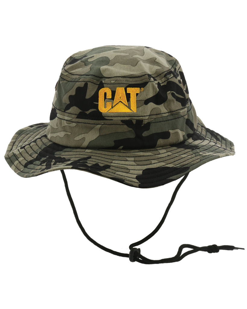 CAT Workwear Unisex Trademark Safari Bucket Hat Night Camo