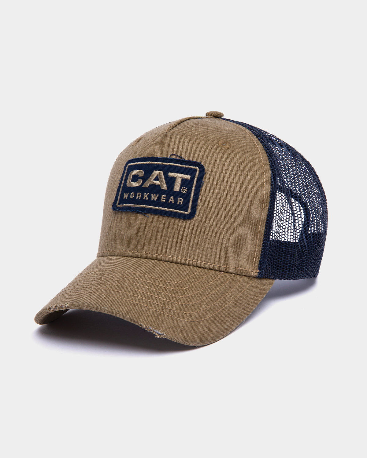 Cat Workwear UNSTRUCTURED CURVE BILL TRUCKER CAP Kelp Front