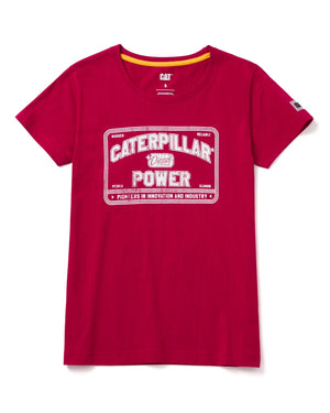 CAT Workwear Women's CAT Power T-Shirt Persian Red Front