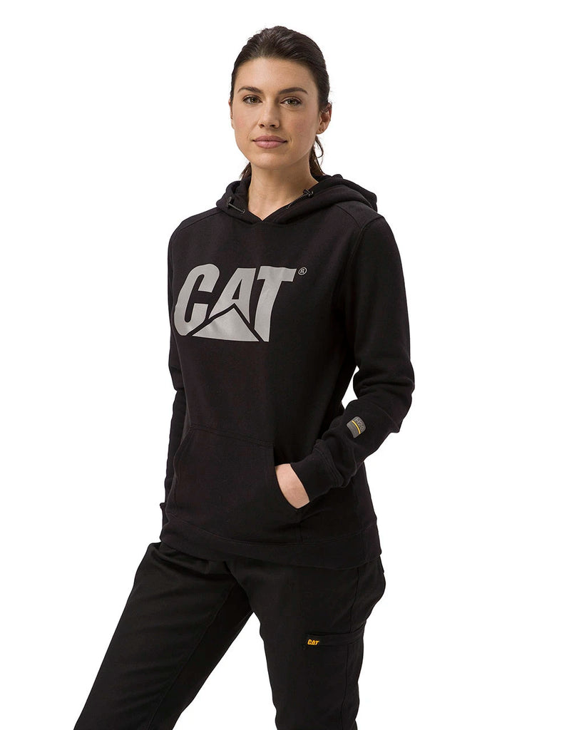 Cat Workwear Women's H2O Pullover Hoodie Black Left