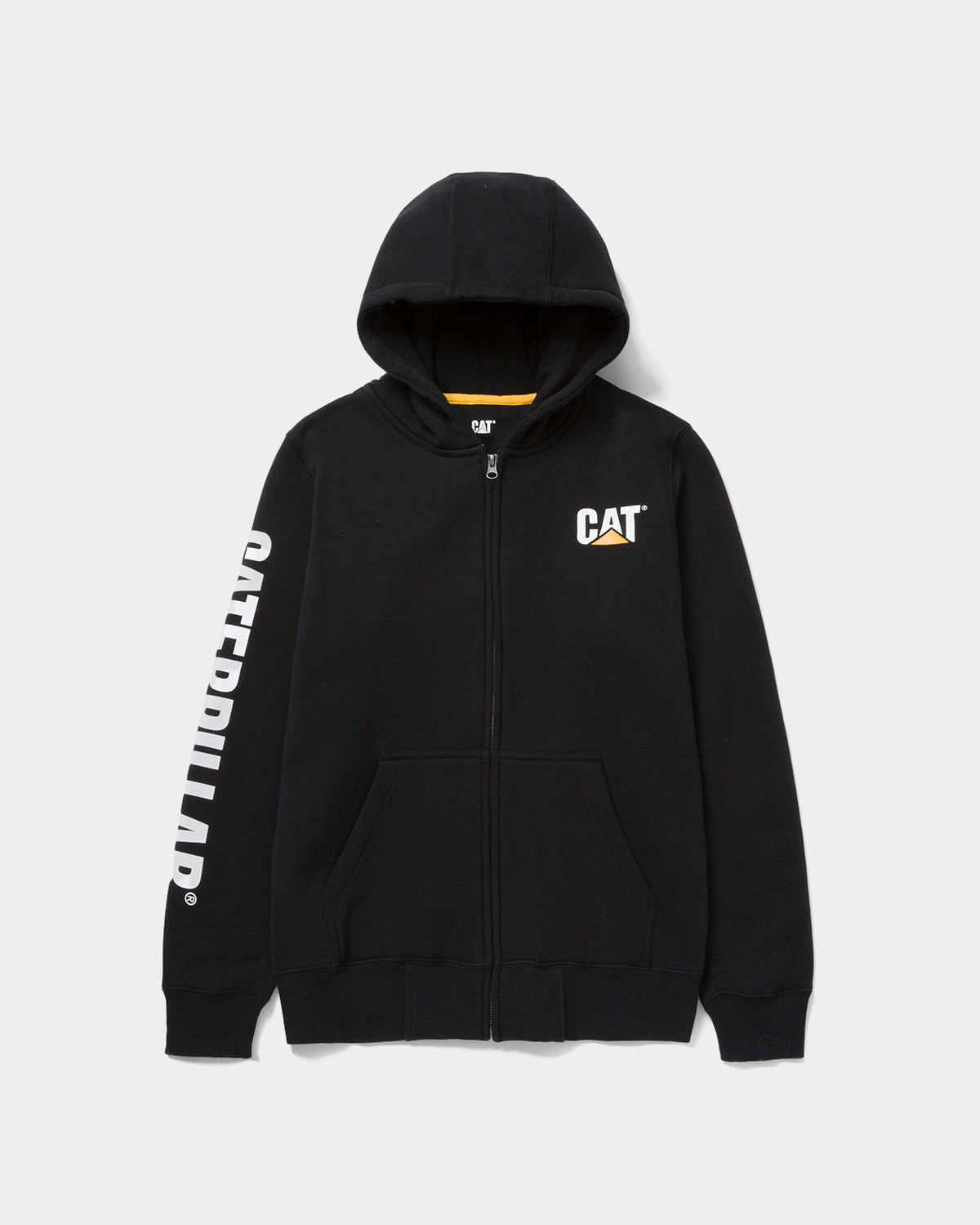 CAT Workwear Women's Trademark Banner Full Zip Hoodie Black Front