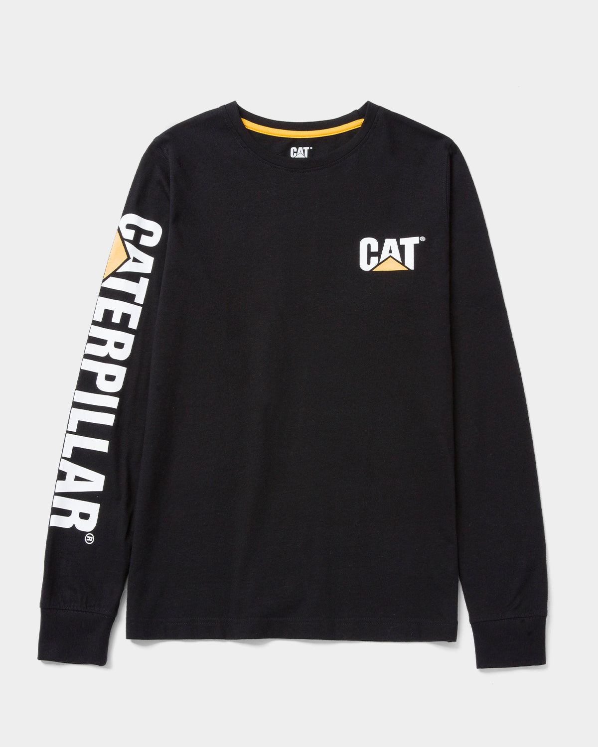 CAT WORKWEAR Women's Trademark Banner Long Sleeve T-Shirt Black Front