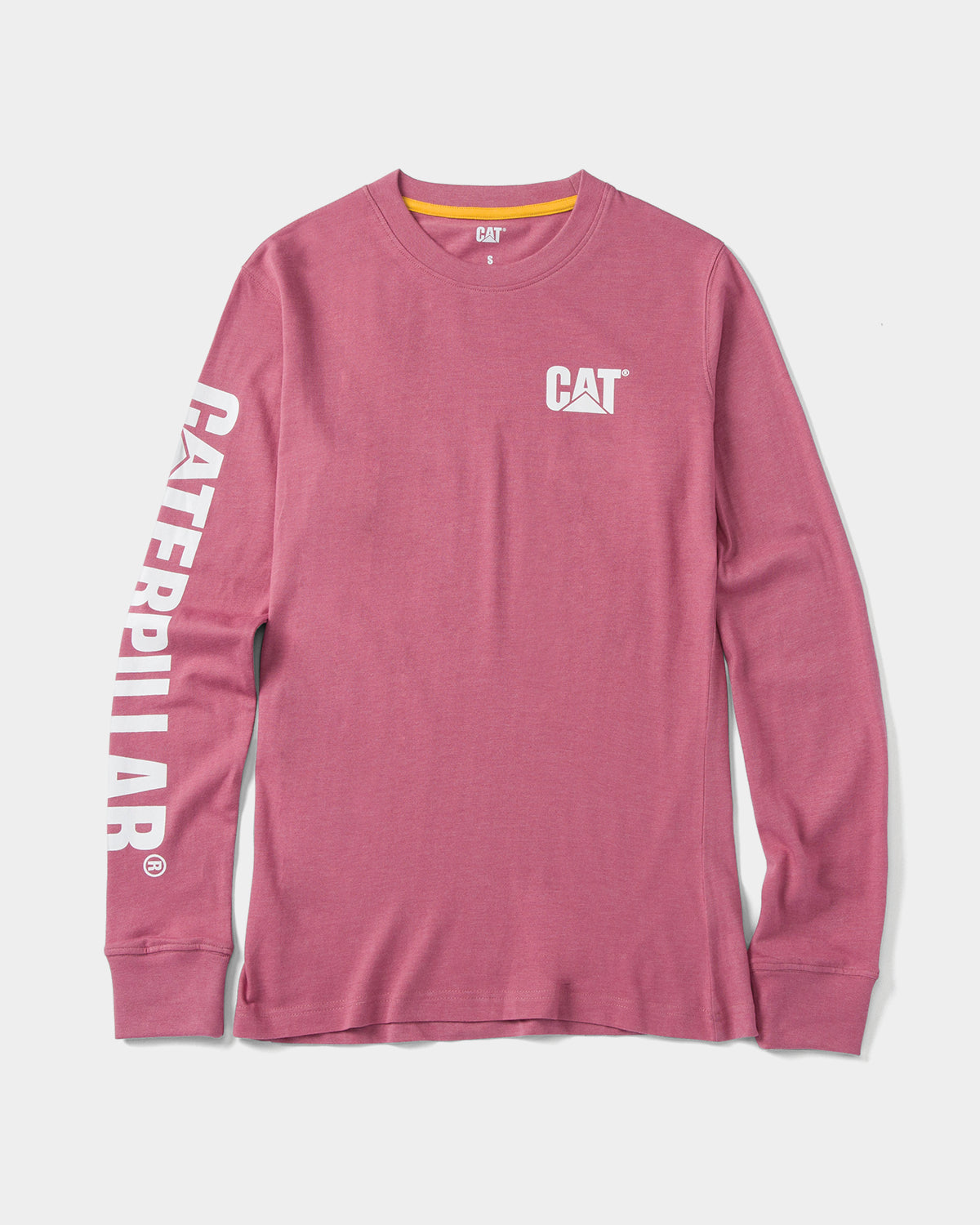 CAT WORKWEAR Women's Trademark Banner Long Sleeve T-Shirt Cassis Heather