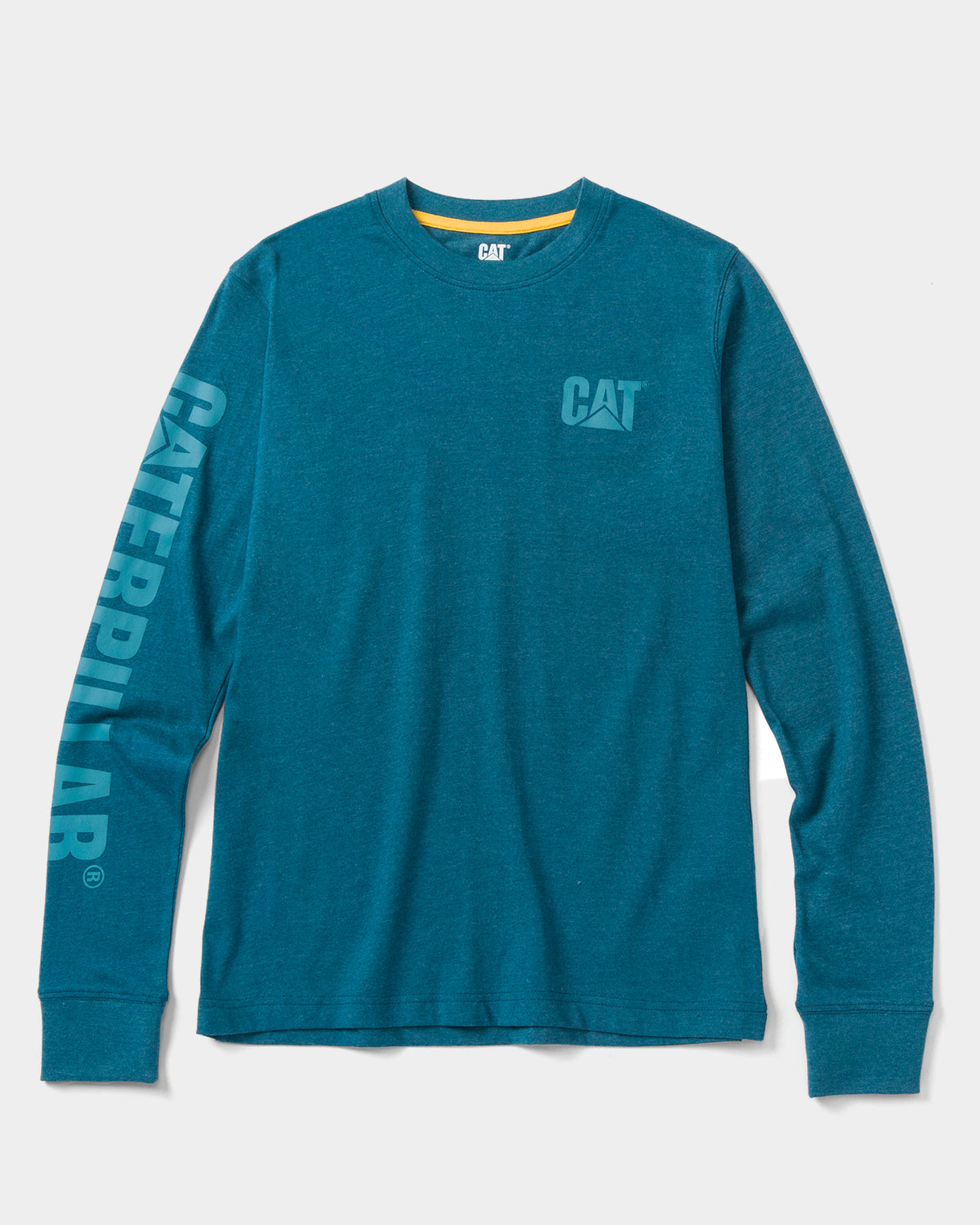 CAT WORKWEAR Women's Trademark Banner Long Sleeve T-Shirt Mallard Heather