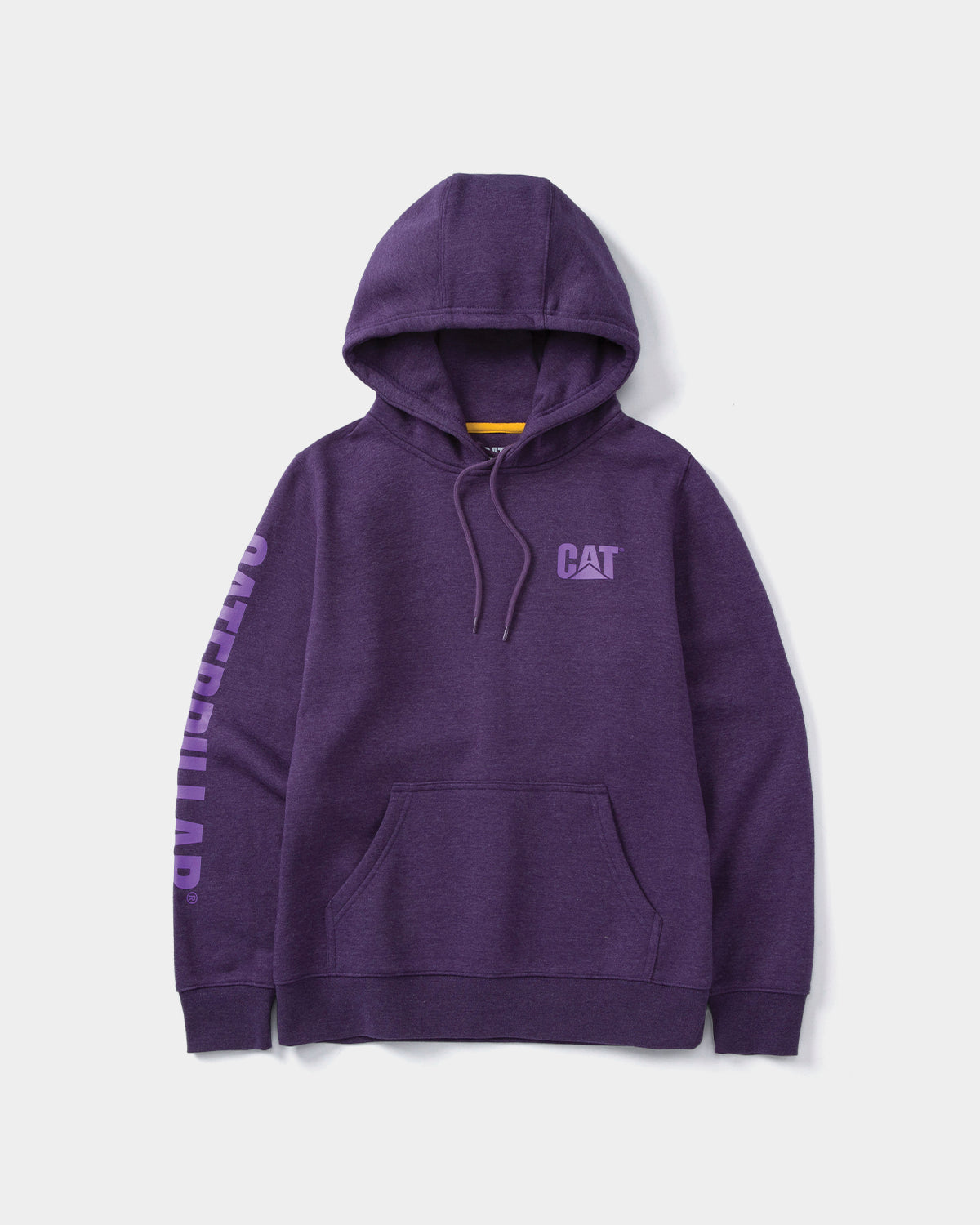 CAT Workwear Women's Trademark Banner Pullover Hoodie Purple Velvet Heather