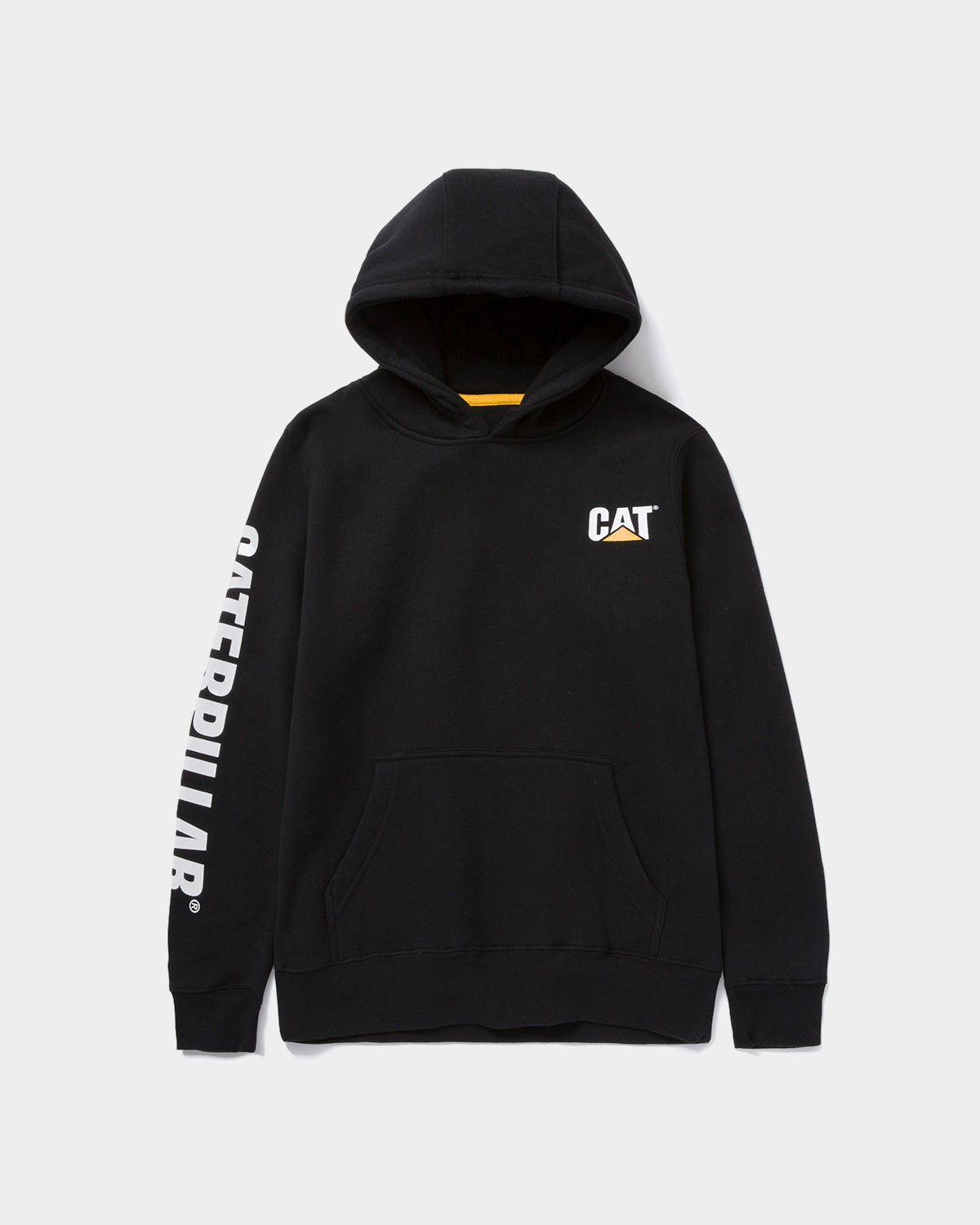 CAT Workwear Women's Trademark Banner Pullover Hoodie Black Front