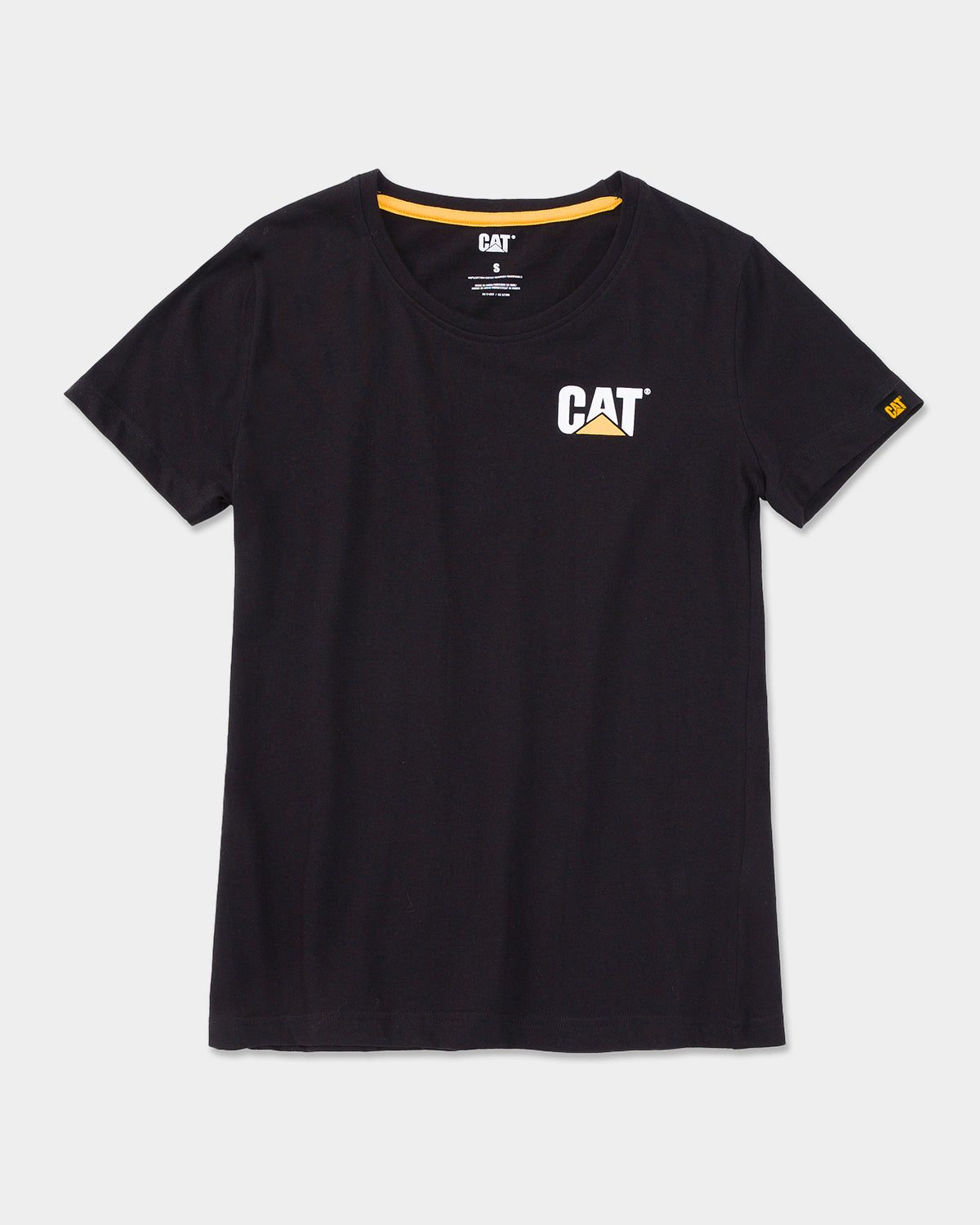 CAT WORKWEAR Women's Trademark T-Shirt Black Front