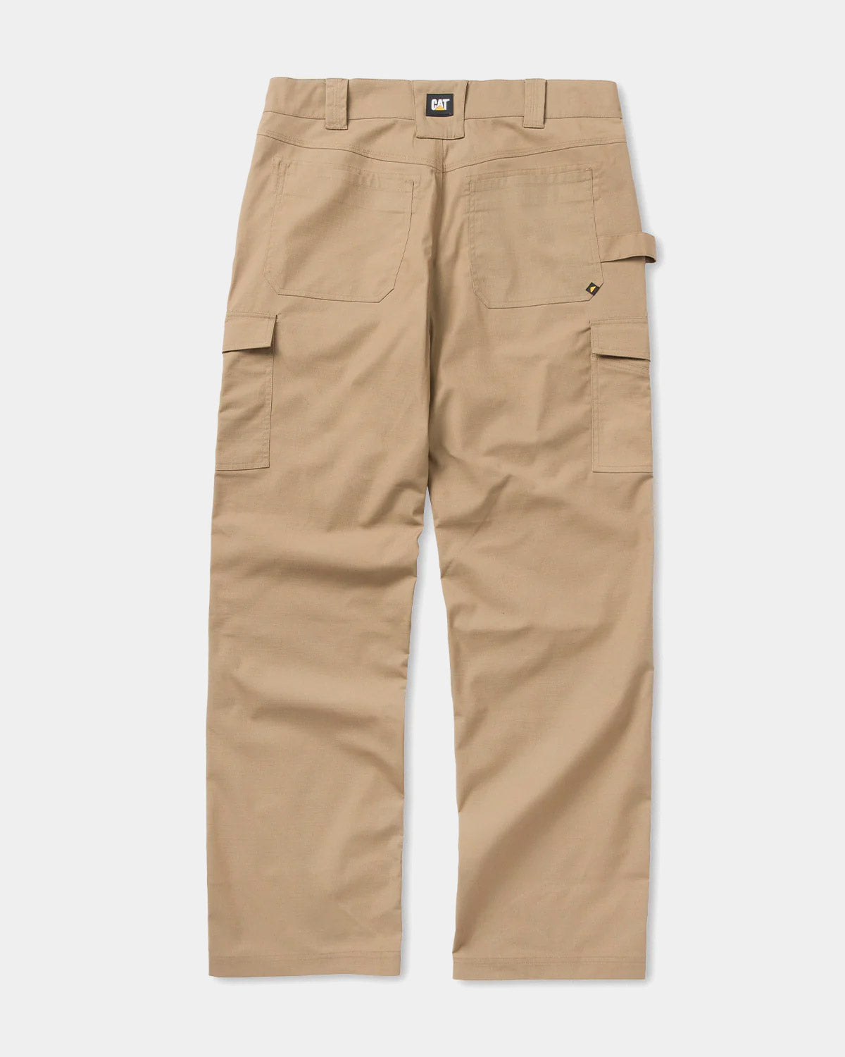 Cat Workwear MEN'S RIPSTOP CARGO PANTS Khaki Back,color:Khaki