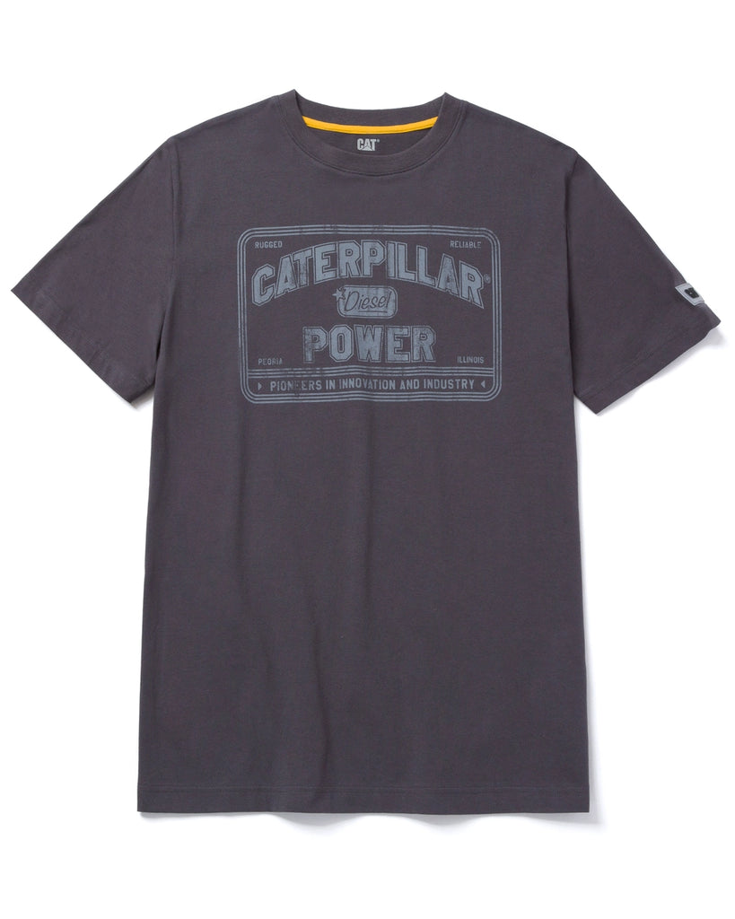 CAT WORKWEAR Men's Caterpillar Power T-Shirt Magnet Front