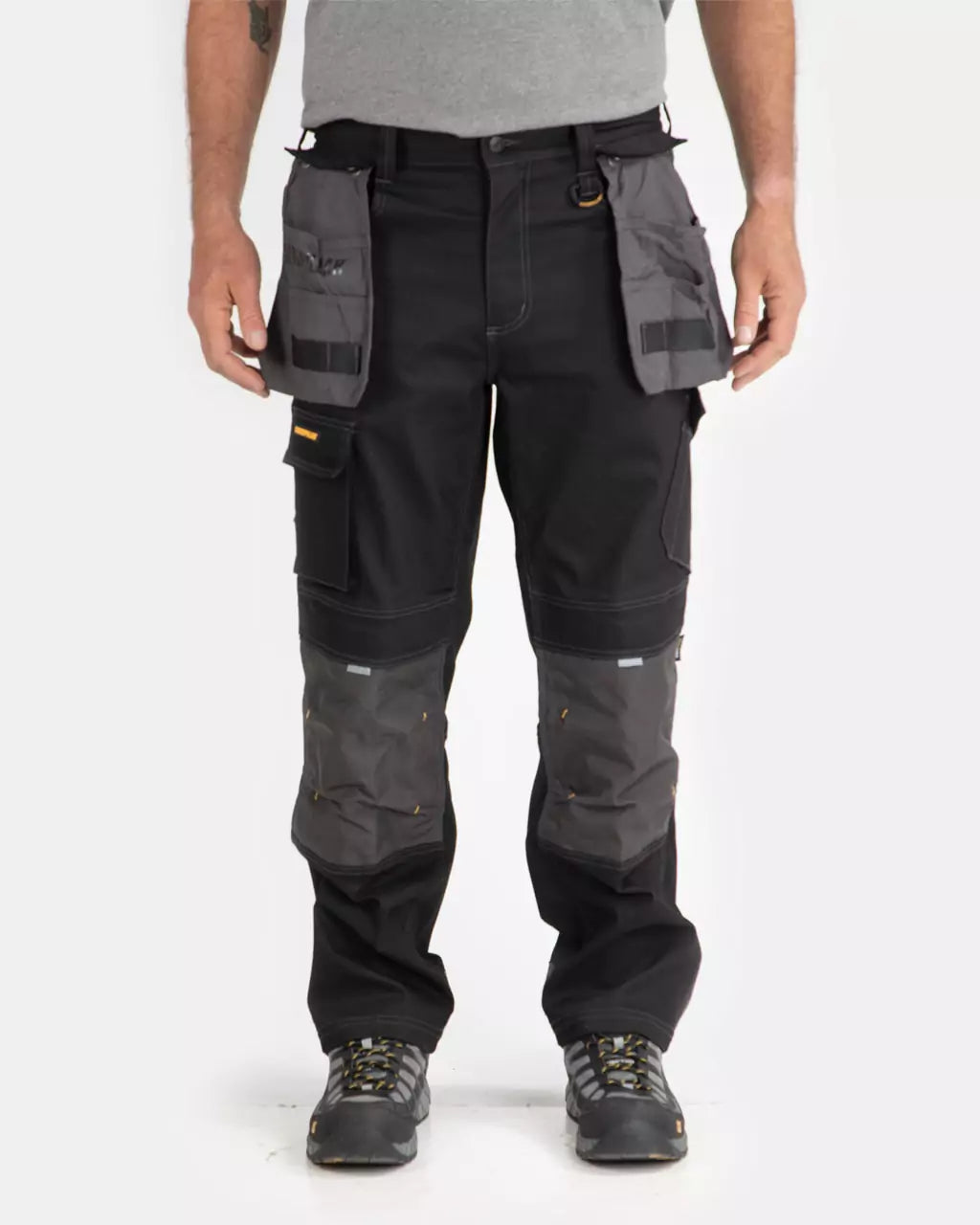 Men's poly cotton utility cargo pants in navy blue