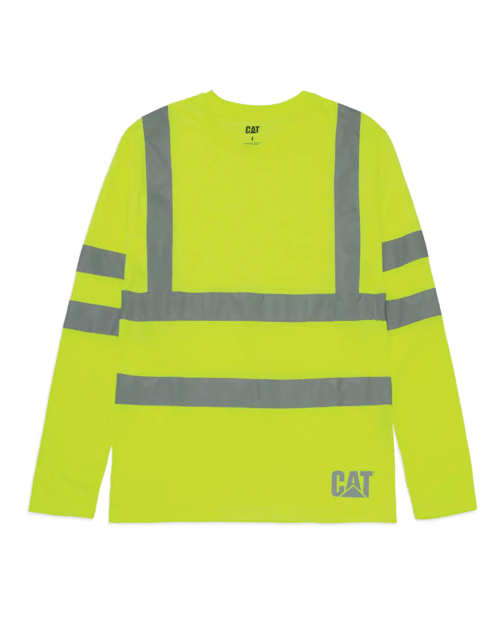 III | WORKWEAR – Long Workwear T-Shirt Caterpillar Men\'s CAT® Class Hi-Vis Sleeve