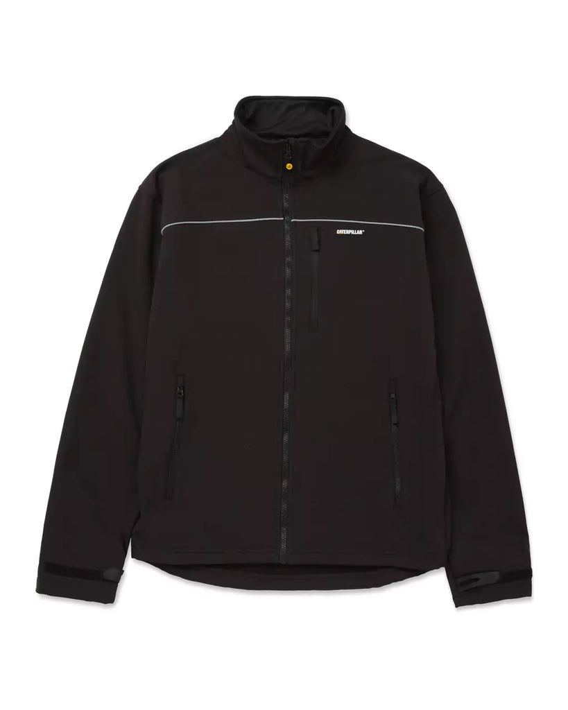 Caterpillar Workwear Men's Soft Shell Jacket Black Front
