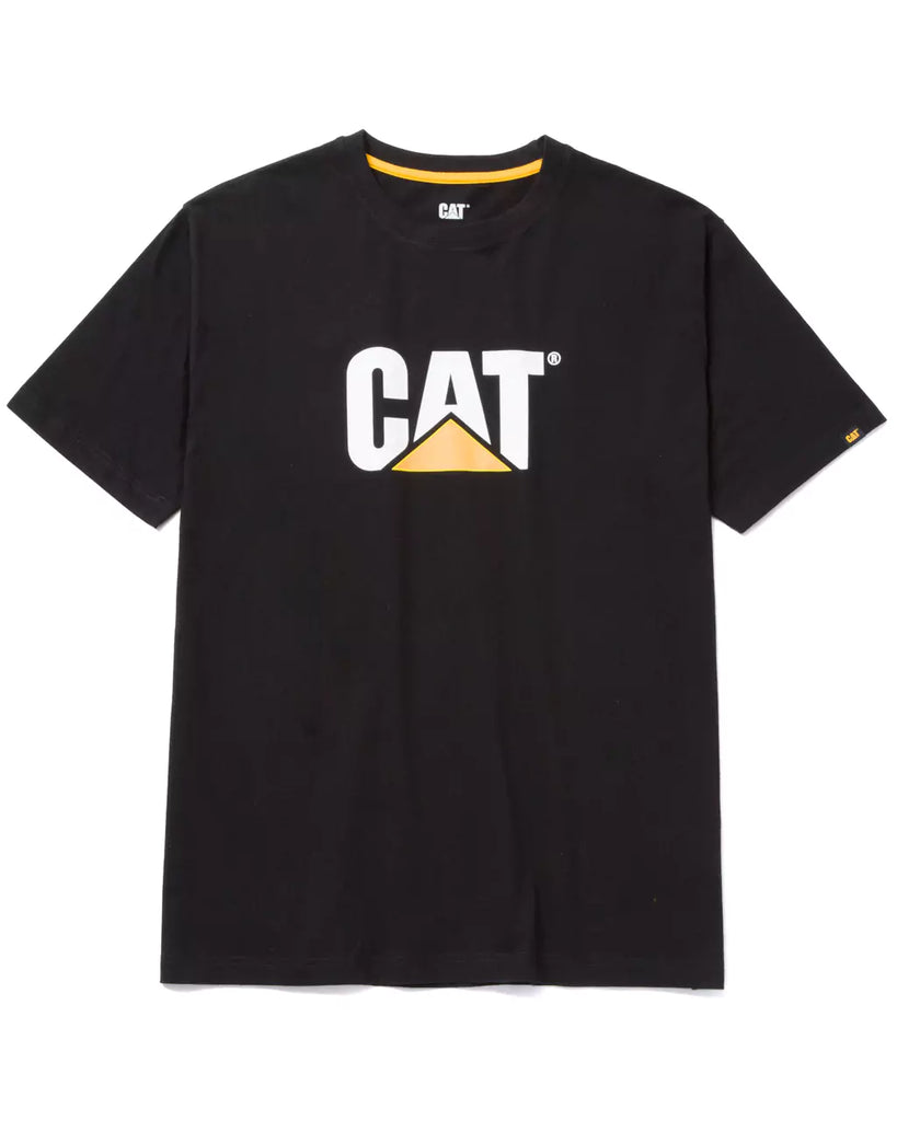 CAT Workwear Men's Trademark Logo T-Shirt Black Front