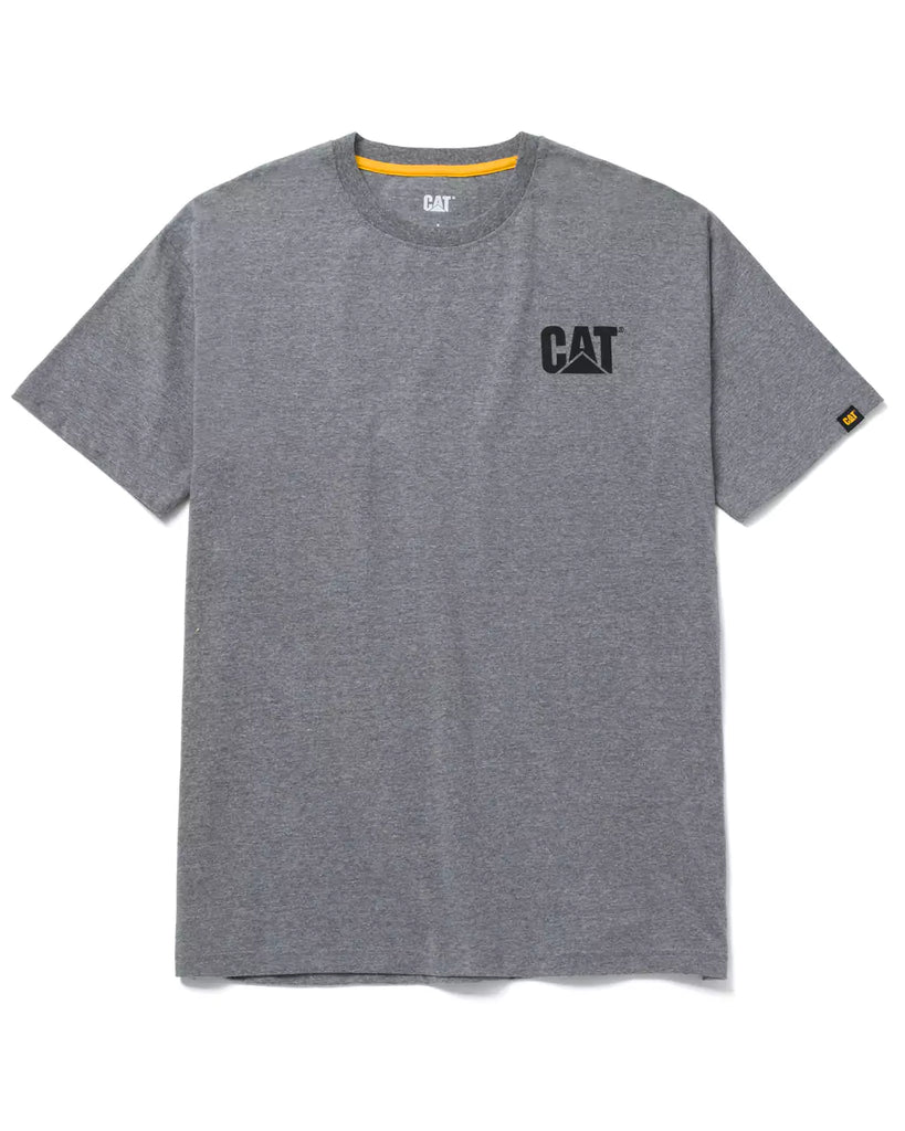 CAT Workwear Men's Trademark T-Shirt Dark Heather Grey Front