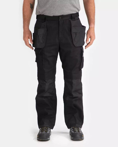 Amazon.com: Caterpillar Advanced Stretch Trademark Work Pants for Men with  Articulated Knees, Side Cargo Pocket, and Dual Tool Pockets, Black - 36W X  34L : Tools & Home Improvement