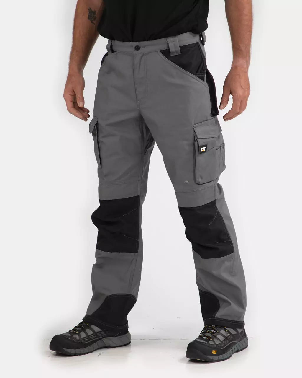 cat workwear men trademark trouser grey black c172 79 fl dup