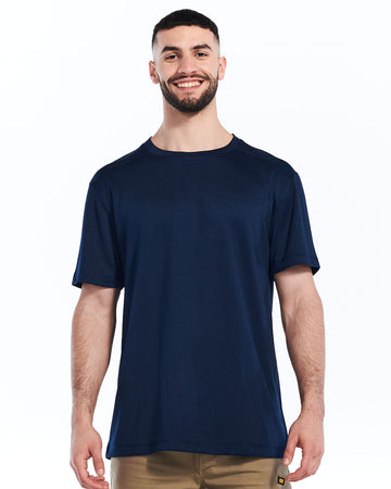 Caterpillar workwear Men's Coolmax T-Shirt Detroit Blue Front