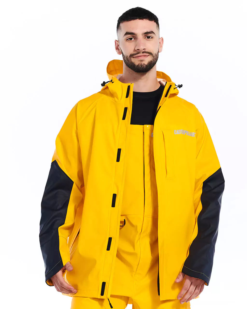 Rain jacket yellow 2024 mens