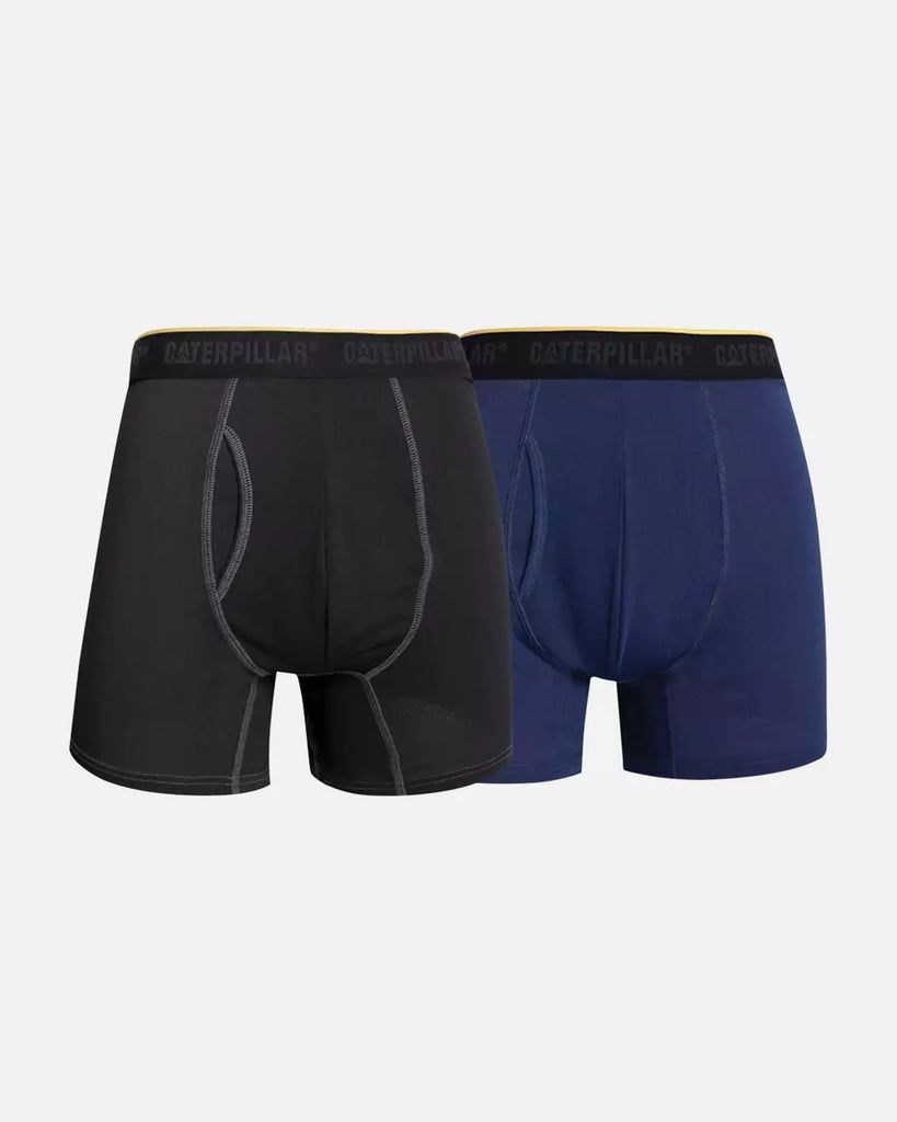 CAT Workwear Men's Sport Mesh Boxer Briefs (2 Pack) Black & Navy