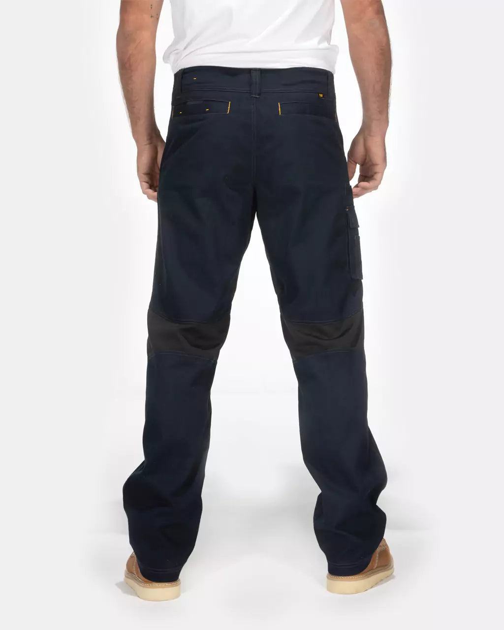 Men's 30 in. x 34 in. Khaki Cotton/Polyester/Spandex Flex Work Pants with 6  Pockets