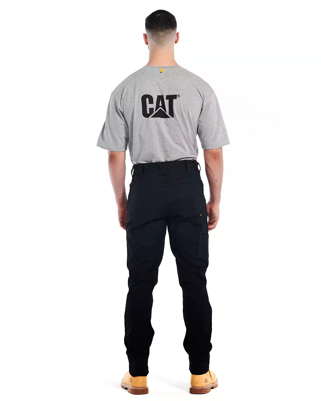 CAT Caterpillar Fleece Lined Black Canvas Work Pants Men's 36 x 30  Insulated