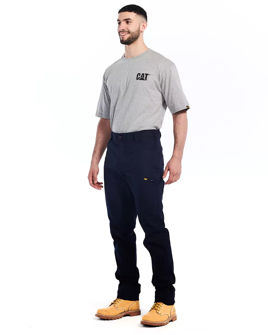 Men's Stretch Canvas Utility Work Pants - Straight Fit