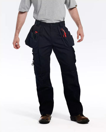 CAT Workwear Men's Trademark Work Pants Navy Front Pockets Out