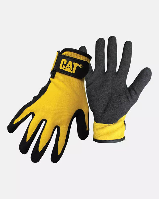 CAT Workwear Men's Nylon Nitrile Coated Safety Gloves