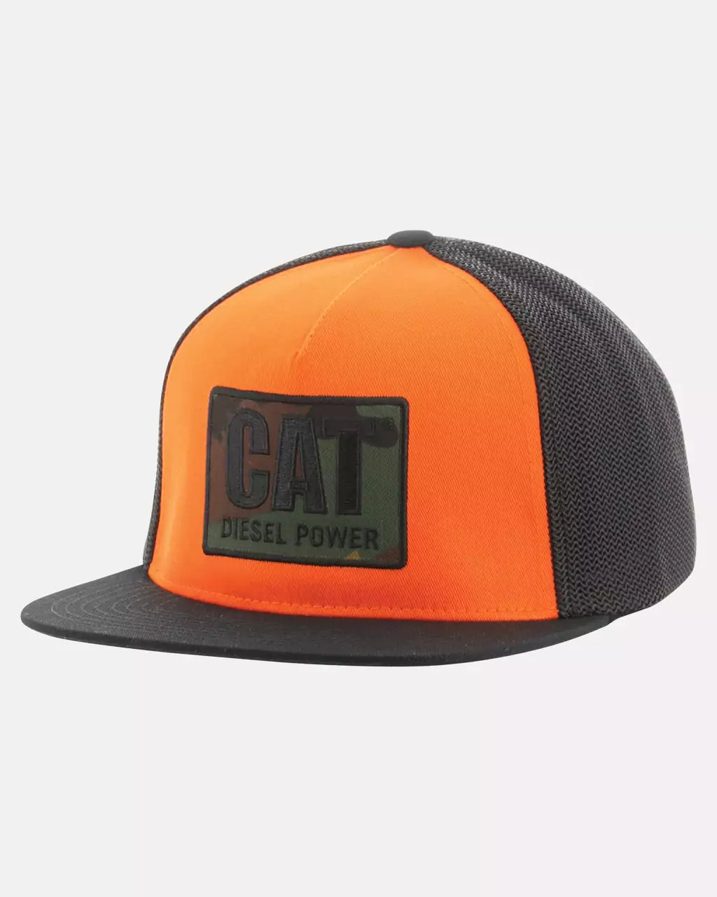 Men s Diesel Power Flexfit Trucker Hat CAT WORKWEAR