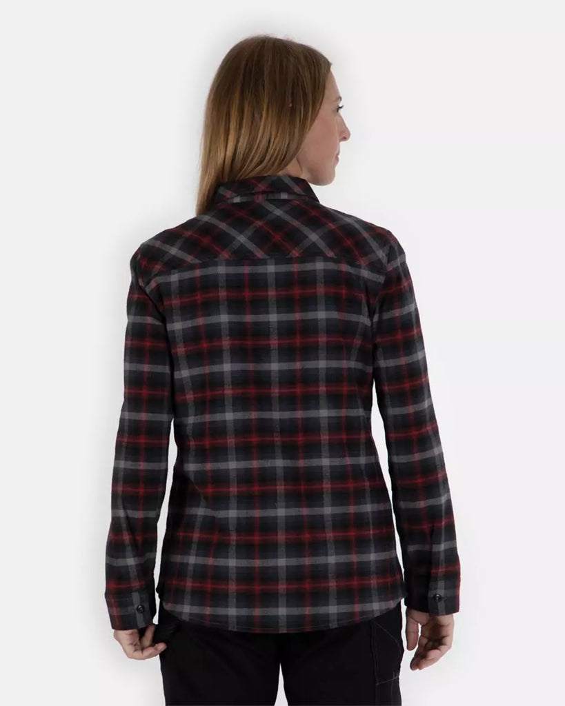 Women's Buffalo Check Flannel Overshirt  CAT® WORKWEAR – Caterpillar  Workwear