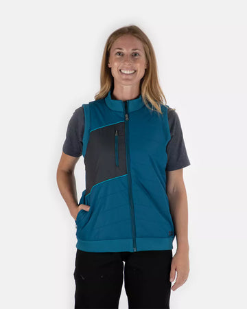 CAT Workwear Women's Michelle Vest Ink Blue Front