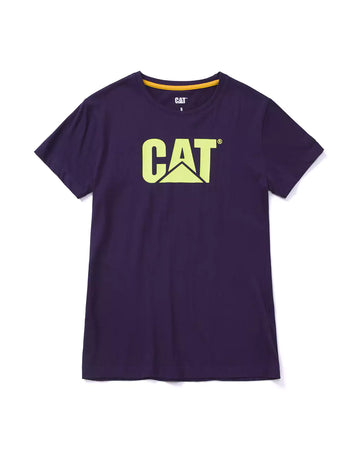 CAT WORKWEAR Women's TM Logo T-Shirt Purple Velvet Front
